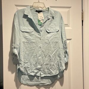 Velvet Heart Light Blue Blouse